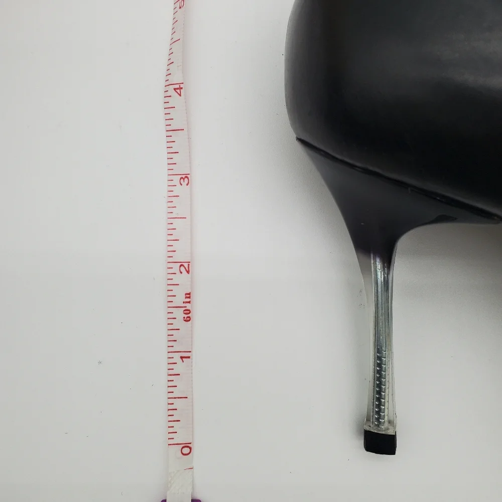 CHANEL Vintage 2000 Black Leather Pump Heels 41 - Picture 15 of 16